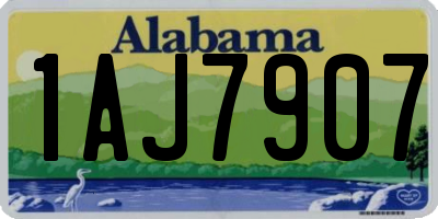 AL license plate 1AJ7907