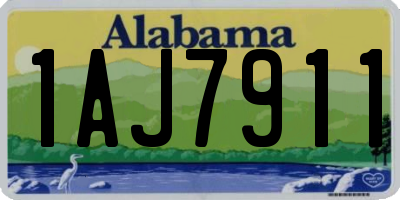 AL license plate 1AJ7911