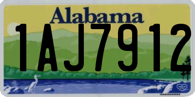 AL license plate 1AJ7912