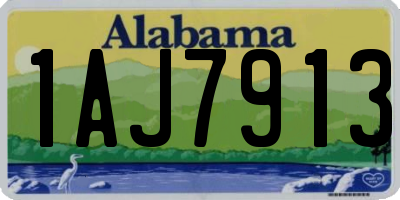 AL license plate 1AJ7913