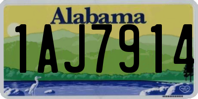 AL license plate 1AJ7914
