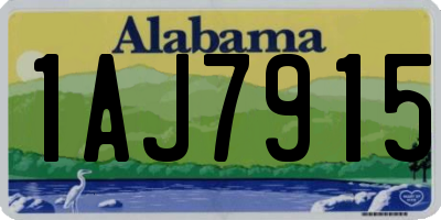 AL license plate 1AJ7915