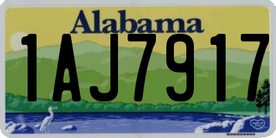 AL license plate 1AJ7917