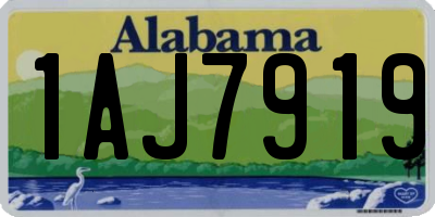 AL license plate 1AJ7919