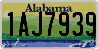 AL license plate 1AJ7939