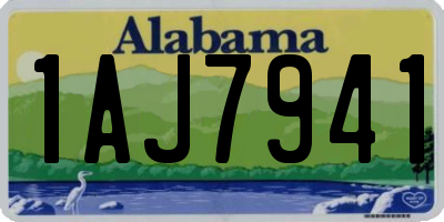 AL license plate 1AJ7941