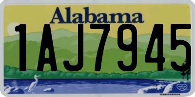 AL license plate 1AJ7945