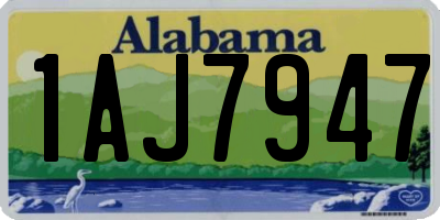 AL license plate 1AJ7947
