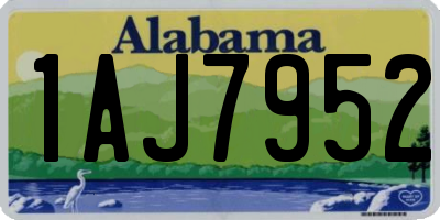 AL license plate 1AJ7952