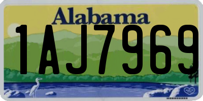 AL license plate 1AJ7969