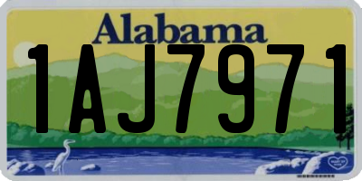 AL license plate 1AJ7971