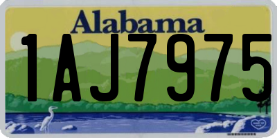AL license plate 1AJ7975