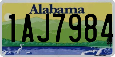 AL license plate 1AJ7984