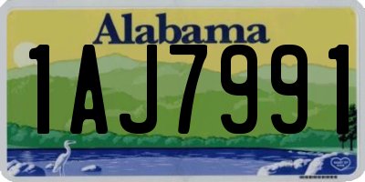 AL license plate 1AJ7991