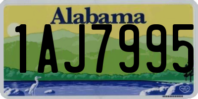 AL license plate 1AJ7995