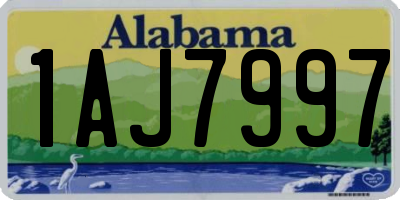 AL license plate 1AJ7997