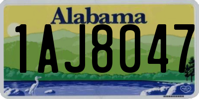 AL license plate 1AJ8047