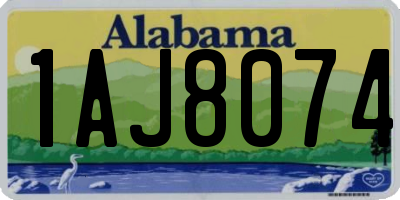 AL license plate 1AJ8074