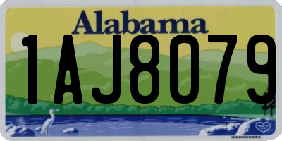 AL license plate 1AJ8079