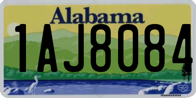 AL license plate 1AJ8084