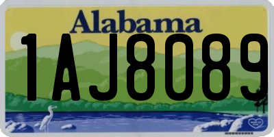 AL license plate 1AJ8089