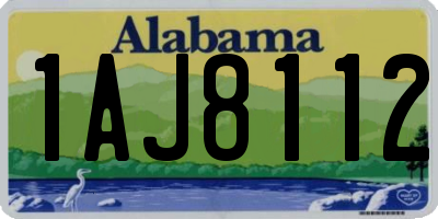 AL license plate 1AJ8112