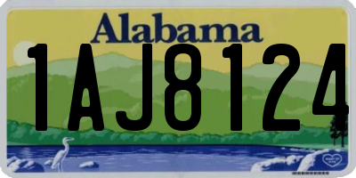 AL license plate 1AJ8124