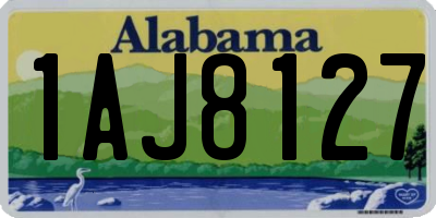 AL license plate 1AJ8127