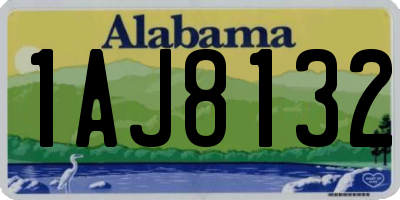 AL license plate 1AJ8132