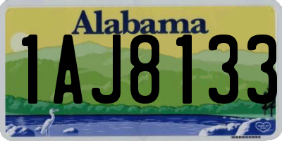 AL license plate 1AJ8133