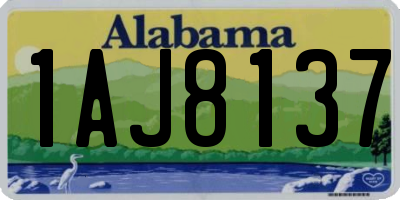 AL license plate 1AJ8137