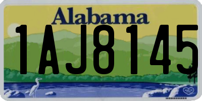 AL license plate 1AJ8145