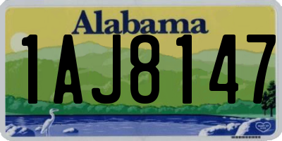 AL license plate 1AJ8147