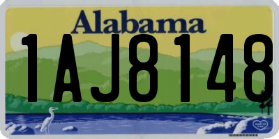 AL license plate 1AJ8148