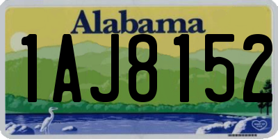 AL license plate 1AJ8152