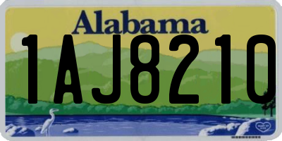 AL license plate 1AJ8210