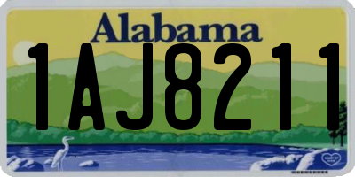 AL license plate 1AJ8211