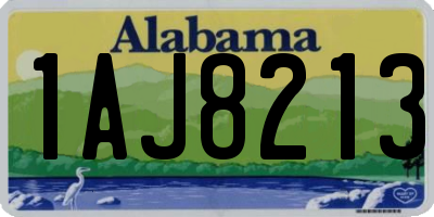 AL license plate 1AJ8213