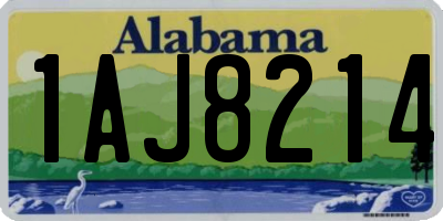 AL license plate 1AJ8214