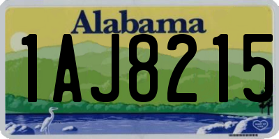AL license plate 1AJ8215