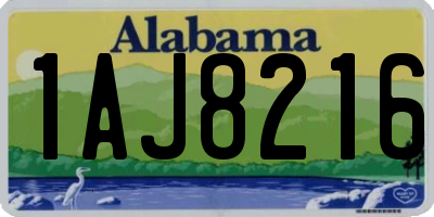 AL license plate 1AJ8216
