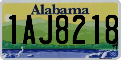 AL license plate 1AJ8218
