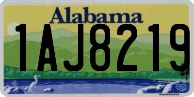 AL license plate 1AJ8219