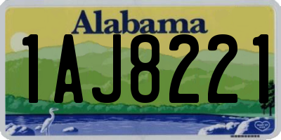 AL license plate 1AJ8221