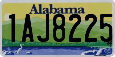 AL license plate 1AJ8225
