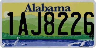 AL license plate 1AJ8226