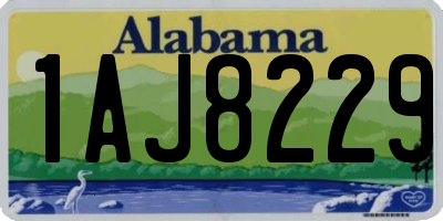 AL license plate 1AJ8229