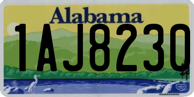 AL license plate 1AJ8230