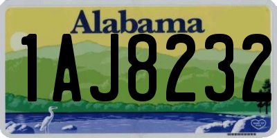 AL license plate 1AJ8232