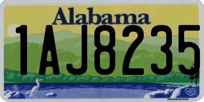 AL license plate 1AJ8235